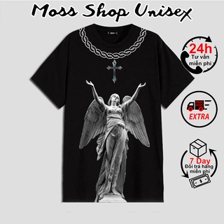 Áo thun tay lỡ Mikenco nữ thần Maria MOSSSHOP - Áo phông nam nữ unisex phong cách hàn quốc ulzzang form rộng 65kg