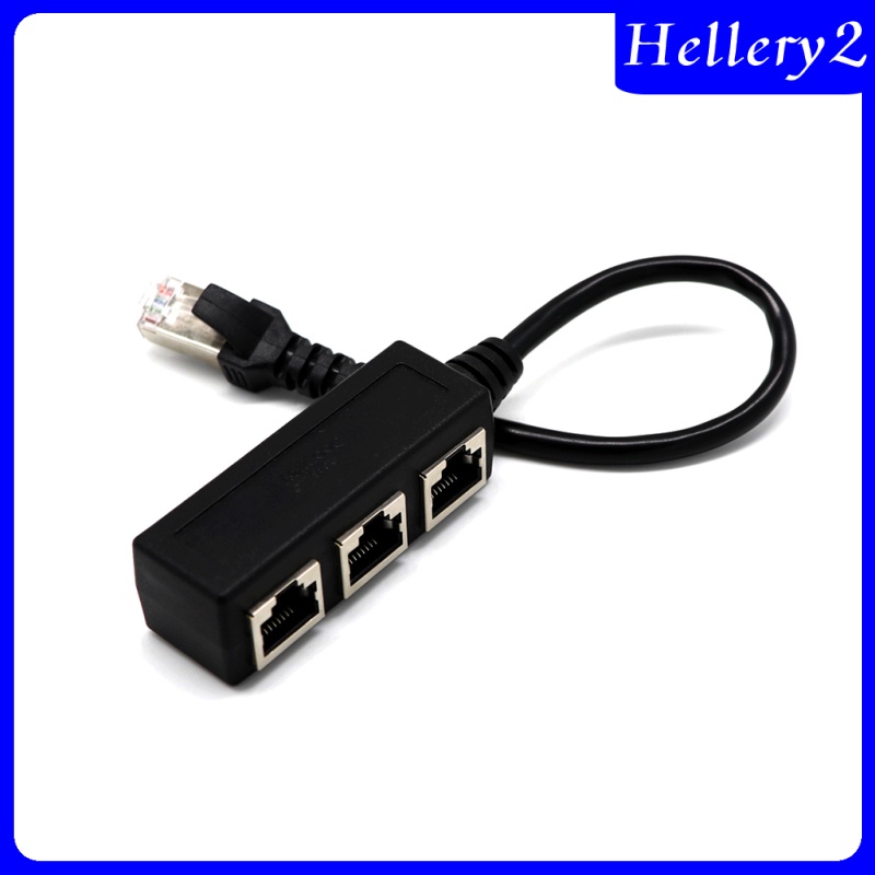 [HELLERY2] RJ45 1 to 3 Ethernet LAN Network Splitter 3 Way Extender Adapter Connector