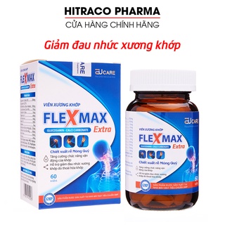 Viên xương khớp Glucosamine 1500mg giảm đau nhức xương khớp Flexmax - Hộp 60 viên [Flexmax Extra]