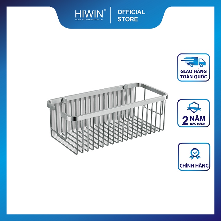 Kệ giỏ inox nhà tắm Inox 304 chống gỉ kích thước 265x125x88mm HIWIN Y-206