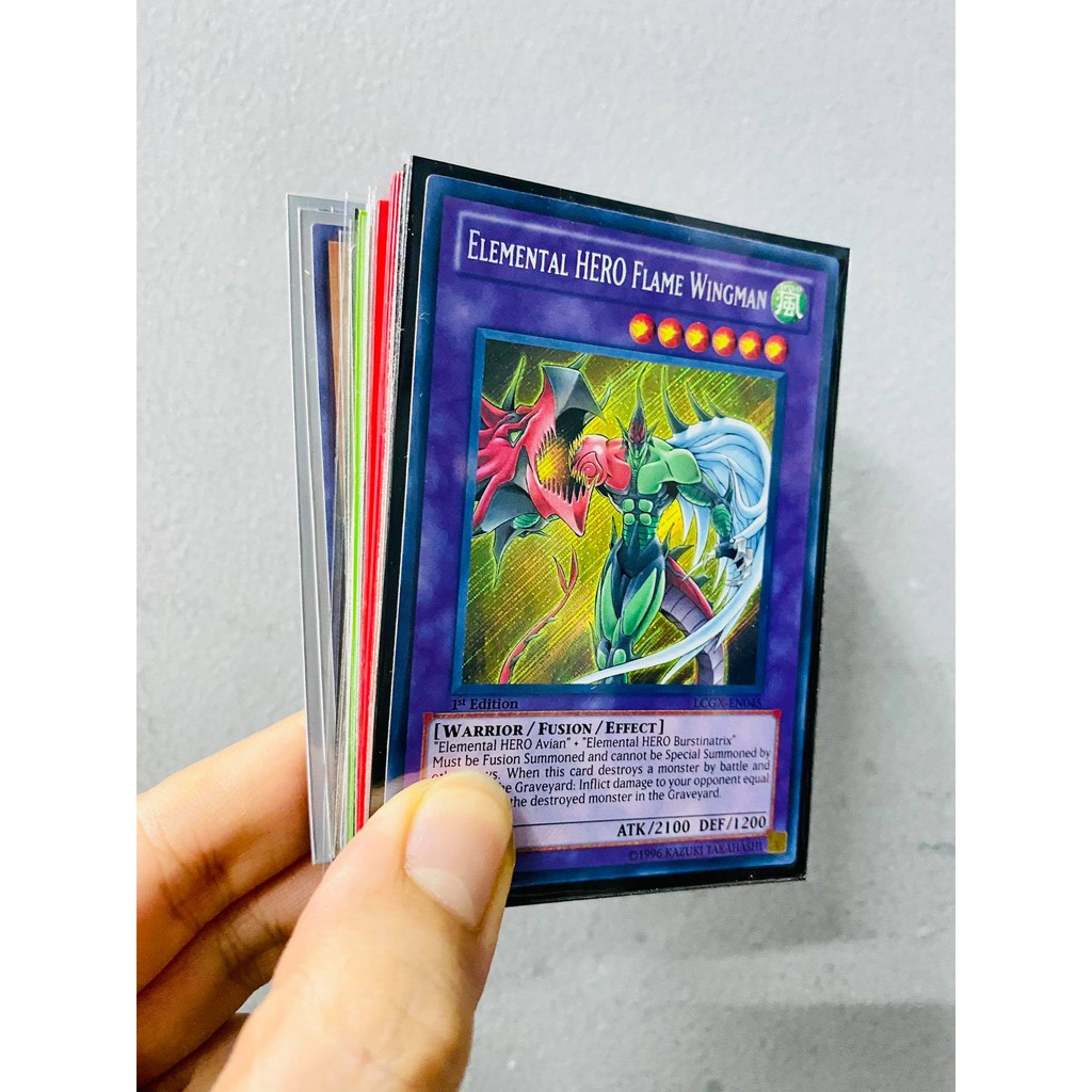 50 lá thẻ bài thật Yugioh ngẫu nhiên - Độ hiếm từ Super Rare trở lên