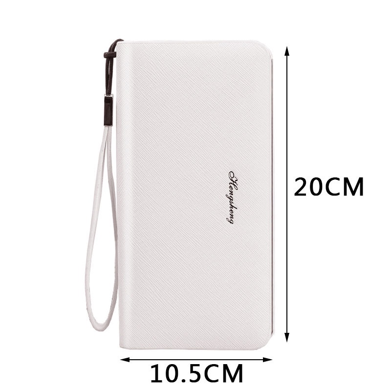 Ví dài cầm tay có khóa kéo đựng thẻ / điện thoại thanh lịch đơn giản cho nam