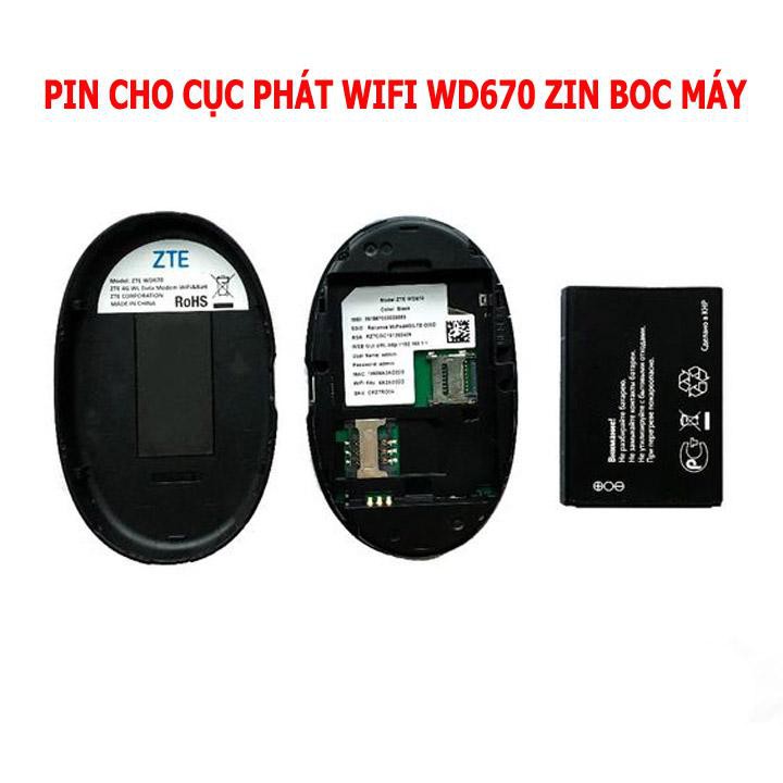 PIN BỘ PHÁT WIFI 4G ZTE WD670 - PIN TRÂU