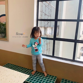 Bộ cotton dài tay bé gái BEEMO TBKS110