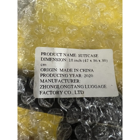 VALI MINION SIZE 18 CHO BÉ  LOẠI CAO CẤP