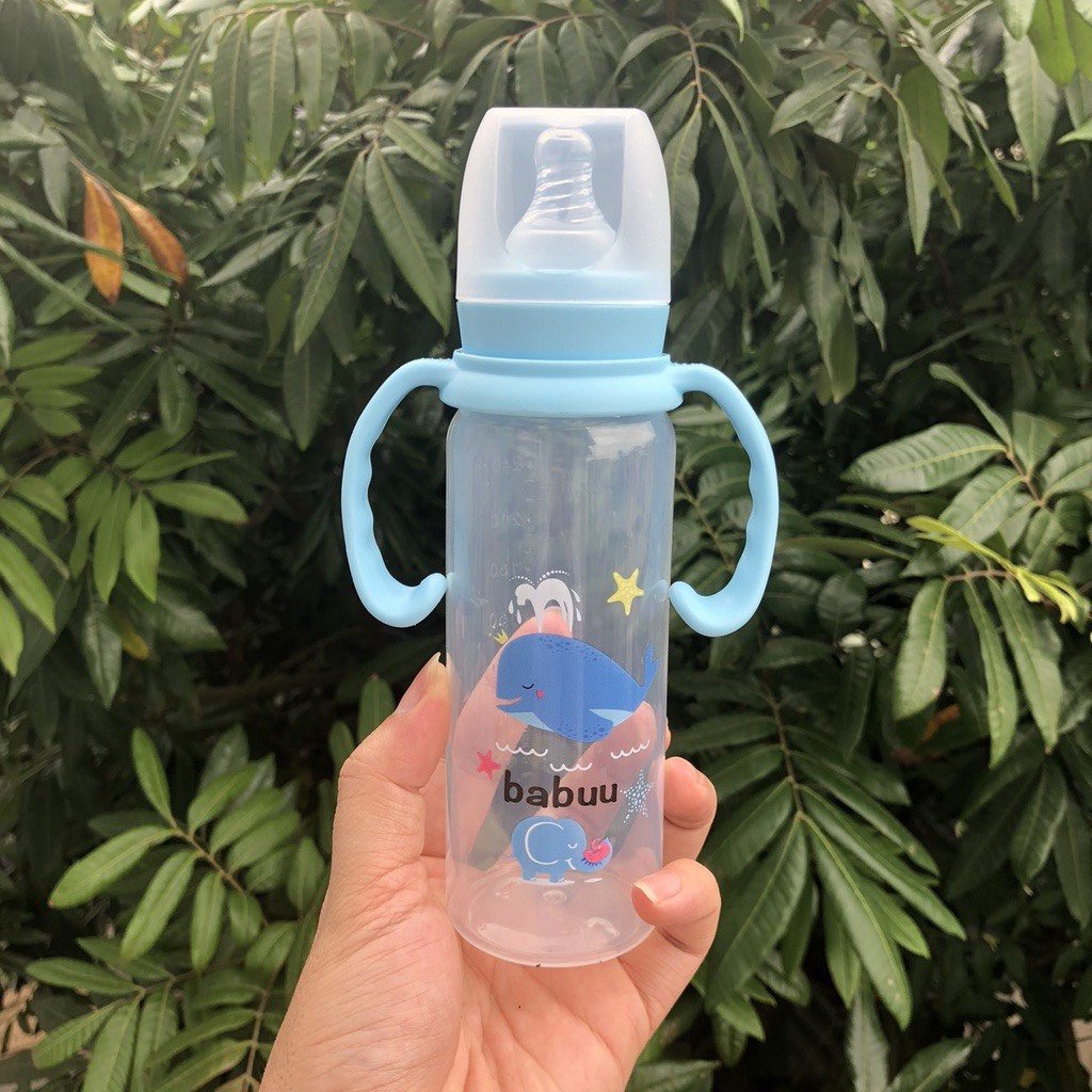 Bình sữa cổ hẹp Babuu Nhật bản dung tích 120ml/240ml
