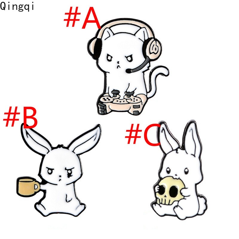 Ghim cài áo MISS ZOE kim loại hình thỏ đáng yêu dễ thương