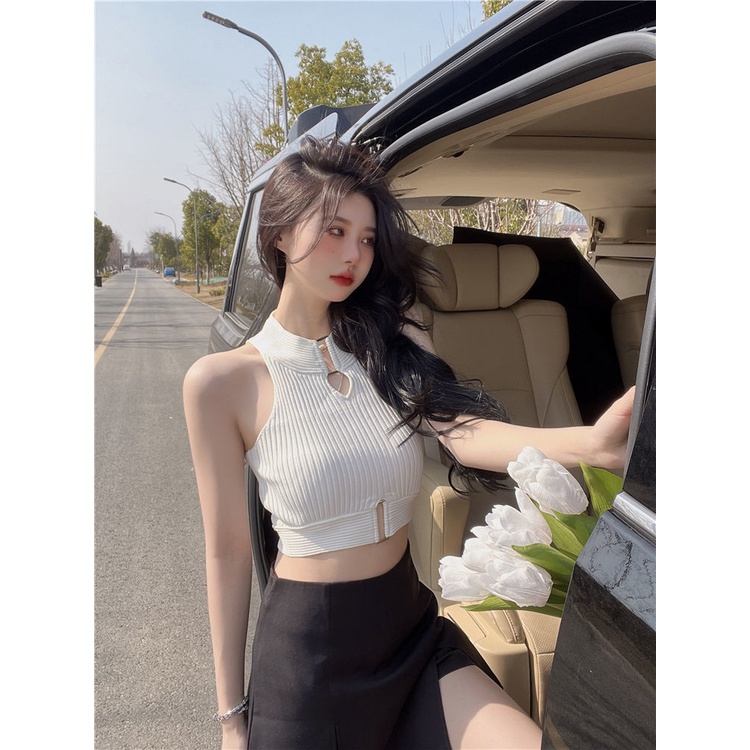 Áo Dệt Kim Hai Dây Thời Trang Cho Nữ