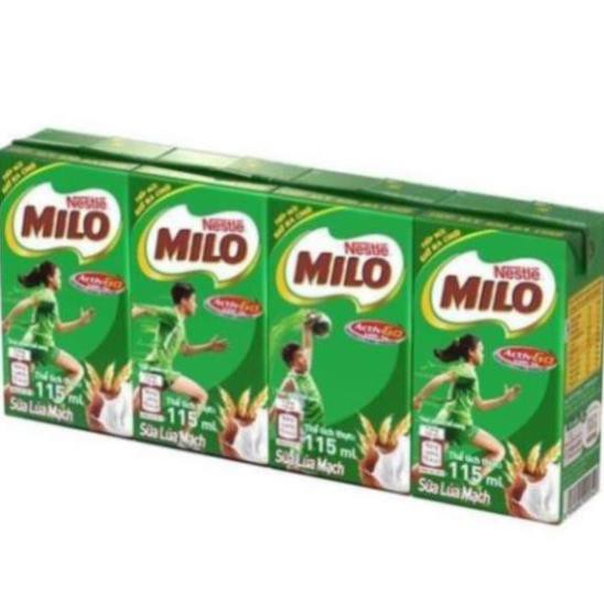 QNHA -  Sữa Milo vỉ 4 hộp - 115ml và 180ml