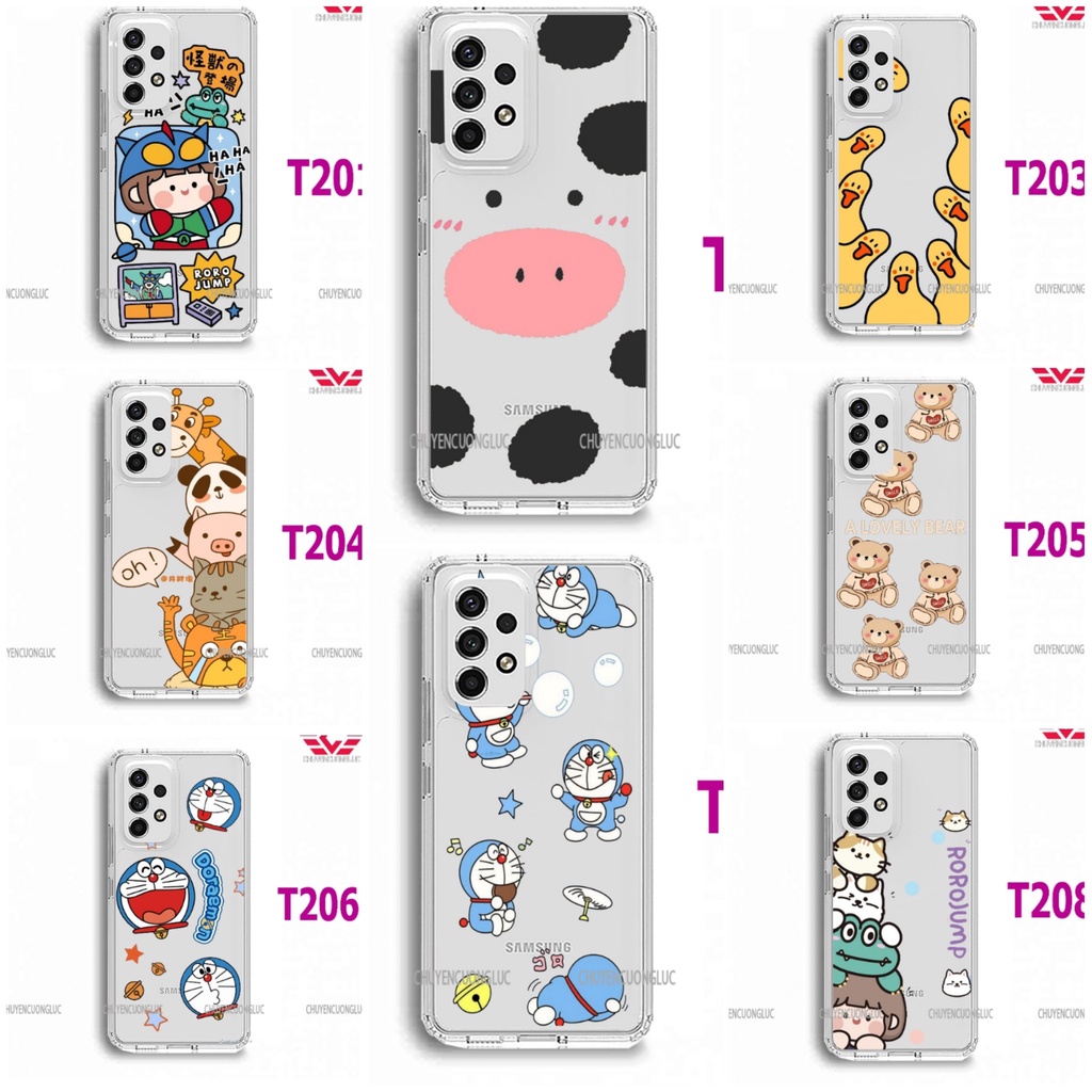 Ốp lưng samsung A31, A51, A71, A21S, A50, A70 trong suốt in hình dễ thương T20