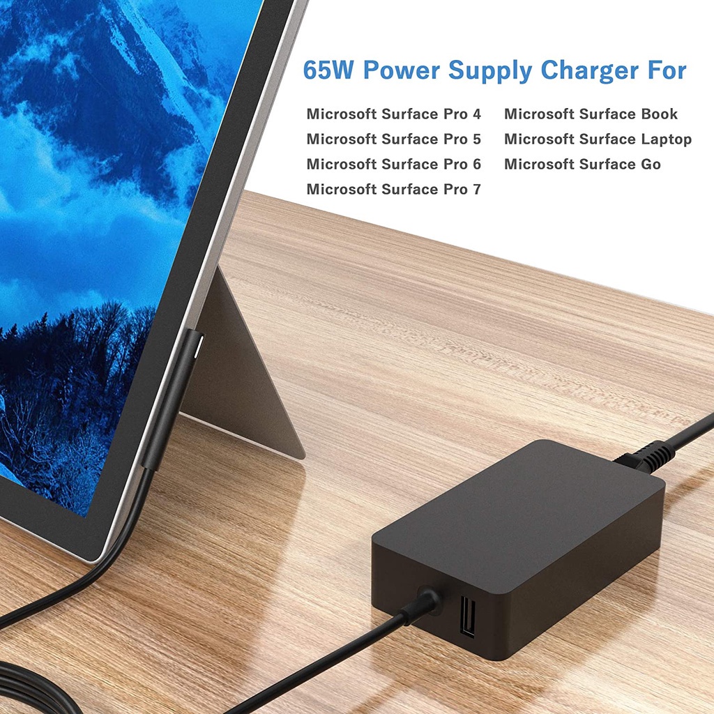 Bộ Sạc 36 / 44 / 65W Cho Bề Mặt Sách Microsoft Surface Pro 8 Pro 3 / 4 / 5 / 6