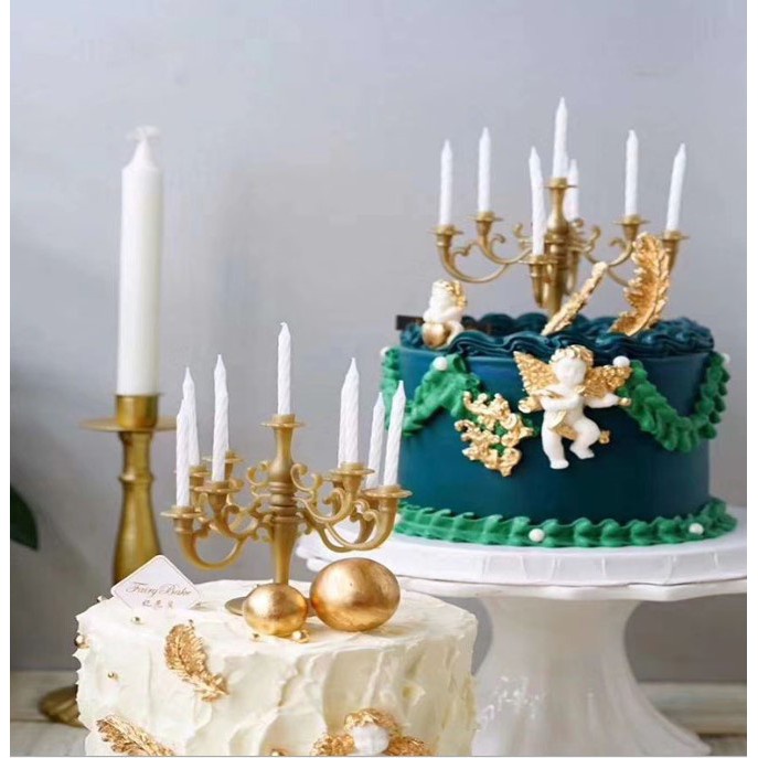 Chân nến cắm bánh kem phong cách cổ điển