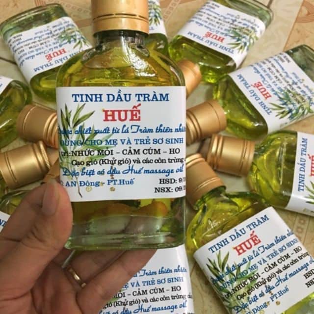 Tinh dầu tràm Huế nguyên chất lọ dẹt 100ml