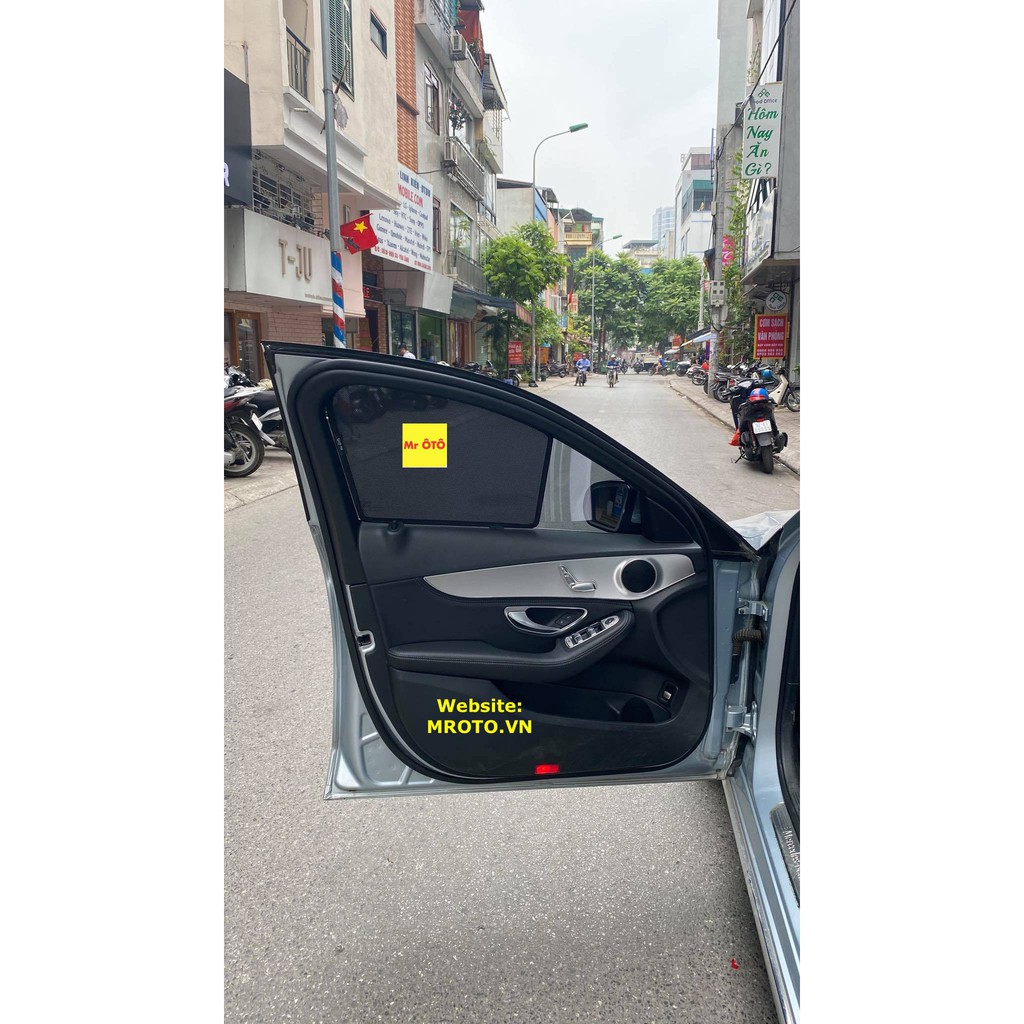Rèm Che Nắng chống UV Xe Mercedes C200-C250-C300 2016-2020 (cửa nhựa không nam châm) Hàng Loại 1 MR.ÔTÔ -Bảo Hành 2 Năm