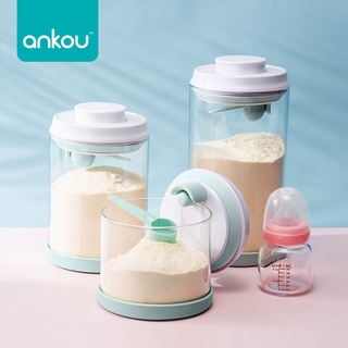 Bình thủy tinh đựng sữa bột có nắp đậy tiện dụng