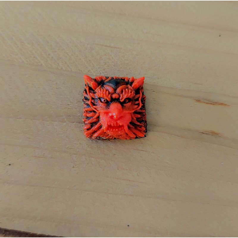 Nút bàn phím resin O-ri-chi màu cam đen trang trí nàn phím cơ gaming