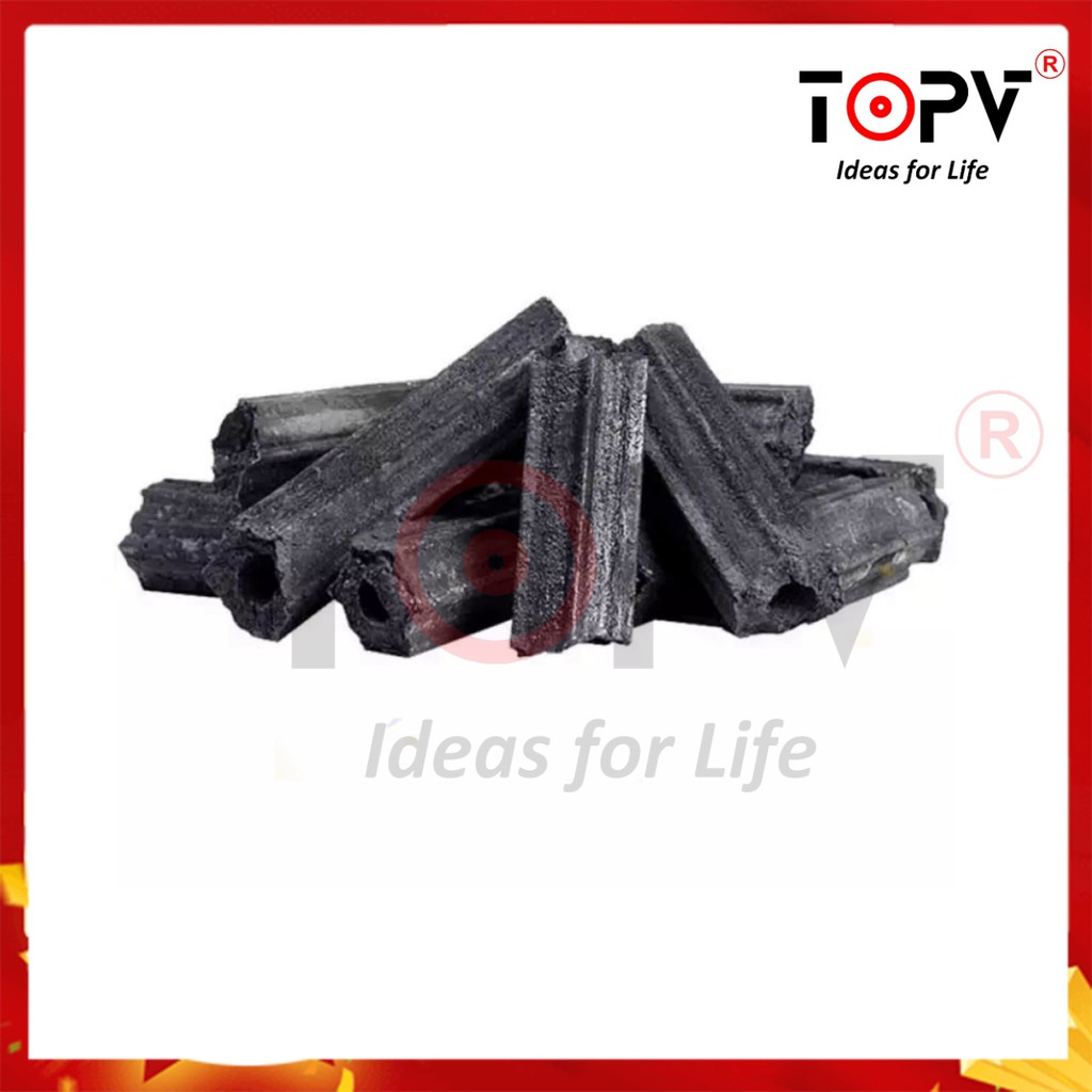 Than hoa không khói 1kg, làm từ gáo dừa, dùng nướng thịt sạch, than không khói - TopV  - TopV