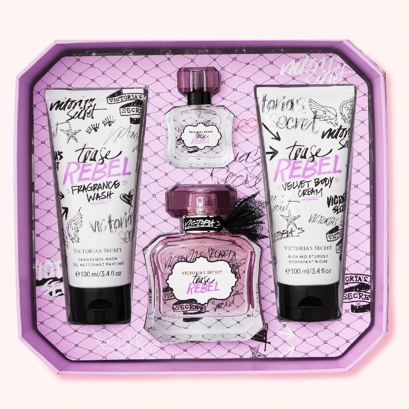 Set Nước hoa, Kem dưỡng thể & Sữa tắm Victoria's Secret Tease Rebel