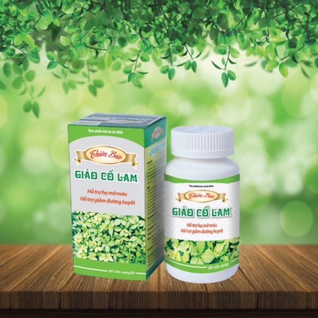 Giảo Cổ Lam Thiên Bảo Giúp Hỗ trợ hạ mỡ máu, giảm đường huyết 60 Viên