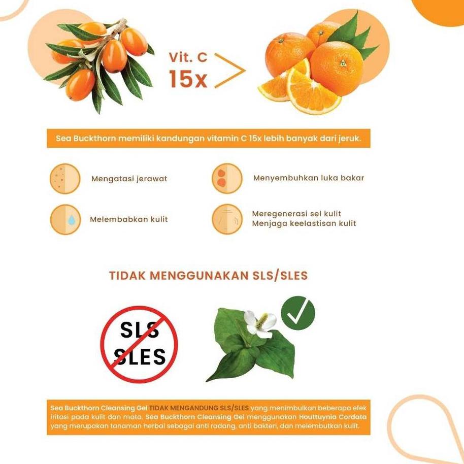 Gel Rửa Mặt Dạng Gel 0Zst7 KLEVERU Sea Buckthorn 83 Hàng Có Sẵn