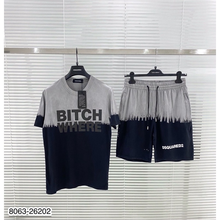 Bộ Quần Áo Bitch Where Loang Cao Cấp - Quần Áo Nam Loang Dsq Siêu Hot