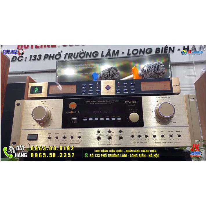 Đẩy liền vang Weeworld X7 DAC Gold Limited