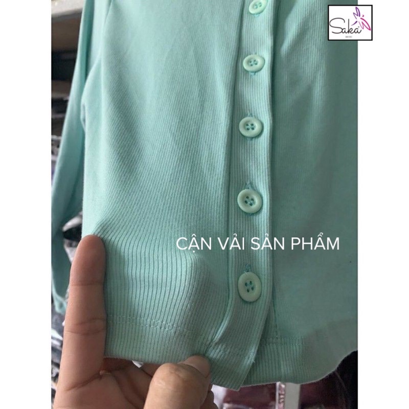 Áo croptop nữ tay dài nhiều màu dễ thương