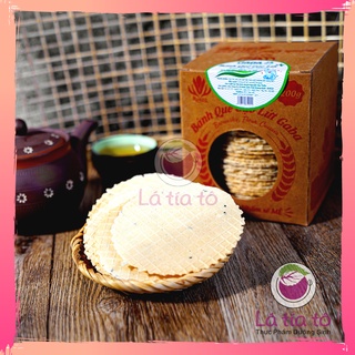 Bánh quế gạo lứt gaba truyền thống 200gr - lá tía tô