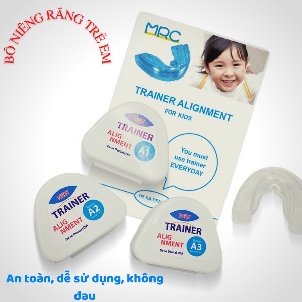 [Niềng răng 4D] Bộ niềng răng tại nhà cho trẻ em từ 7 đến 12 tuổi| ALIGNMENT TRAINER trong suốt|định hình răng cho bé