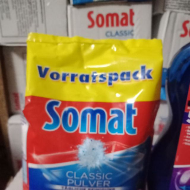 Combo Bột rửa bát Somat và nước làm bóng 500ml