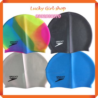 Mũ Bơi, Nón Bơi Silicon Hiệu Speedo, Phoenix Loại I Êm, Không Đau Đầu - Hàng Hàn Quốc - Lucky Girl shop