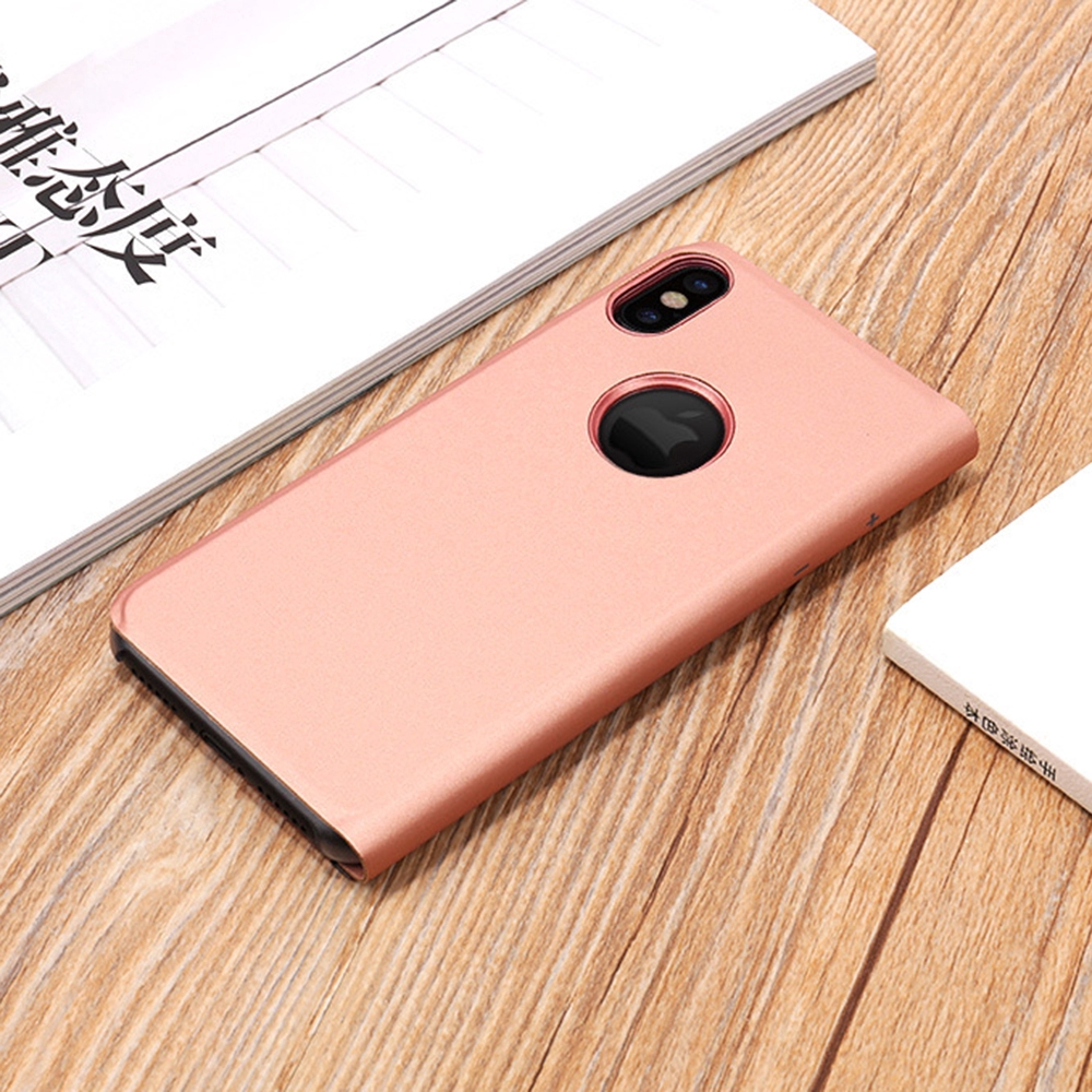 Bao da nắp gập tráng gương thời trang cho iPhone X/XS | BigBuy360 - bigbuy360.vn
