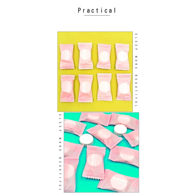 Khăn Giấy Nén Dạng Viên Kẹo Rất Tiện Khi Đi Du Lịch, Đi Chơi, Đi Làm, Đi Học (Set 10 Khăn)