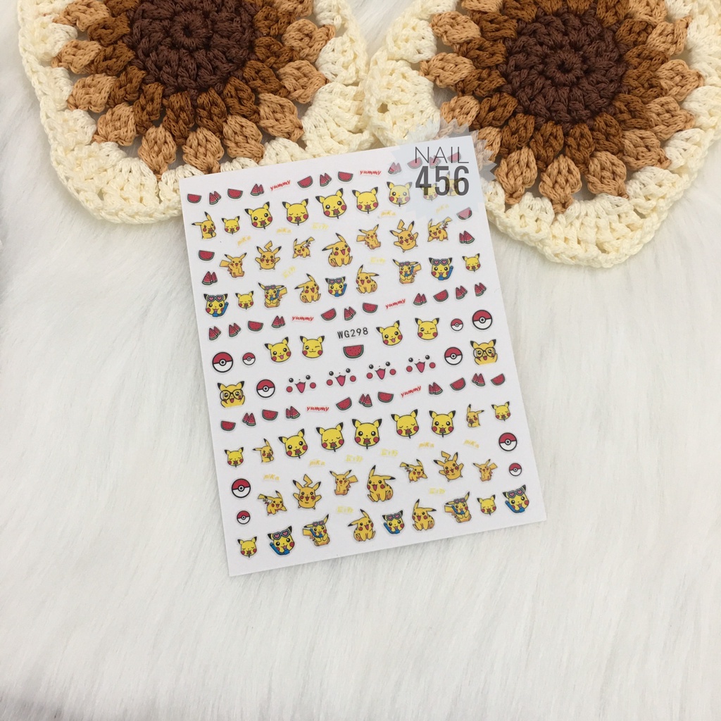 Sticker dán móng tay  sticker nail, sticker trang trí móng tay