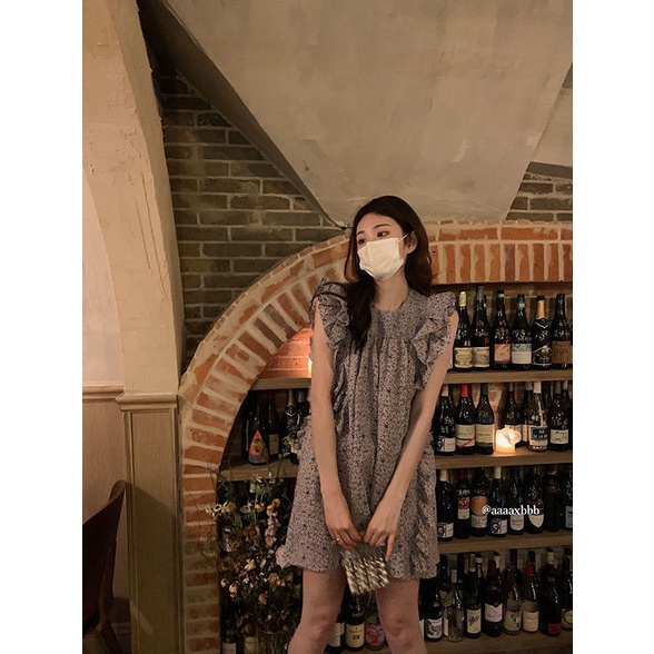 Bán Chạy!F &amp; X Đầm Ngắn Dáng Rộng In Hoa Kiểu Pháp Thời Trang Xuân Hè Chất Lượng Cao 2022