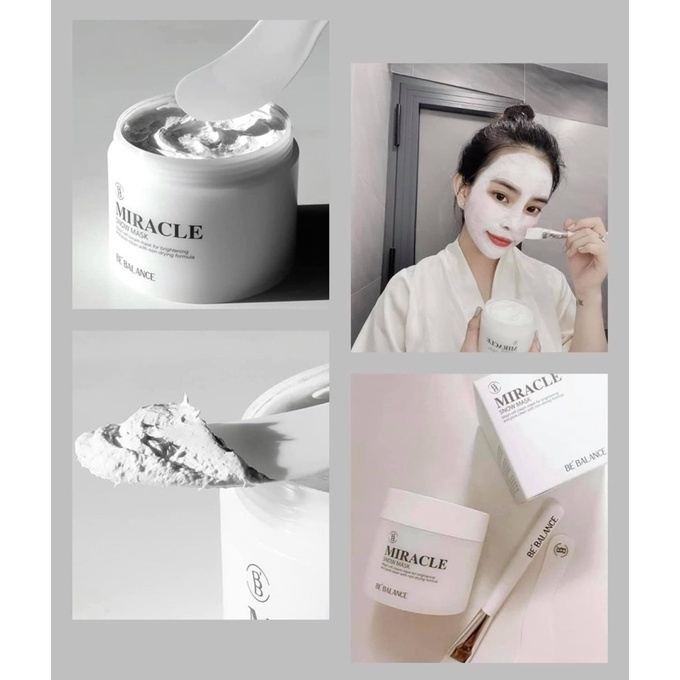 Mặt nạ ủ trắng Bebalance dưỡng da, làm trắng sáng làn da Snow Mask Be Balance 150g - Út store