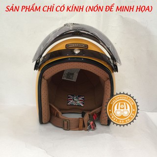 Kính Eagle Bulldog gắn nón 3/4 (Tráng gương)