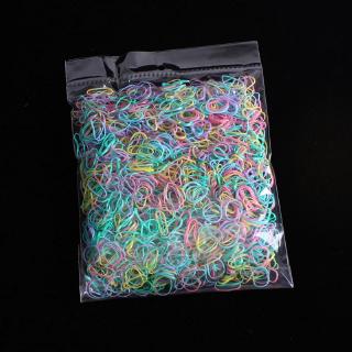Set 1000 Dây Thun Cột Tóc Co Giãn Nhiều Màu Sắc