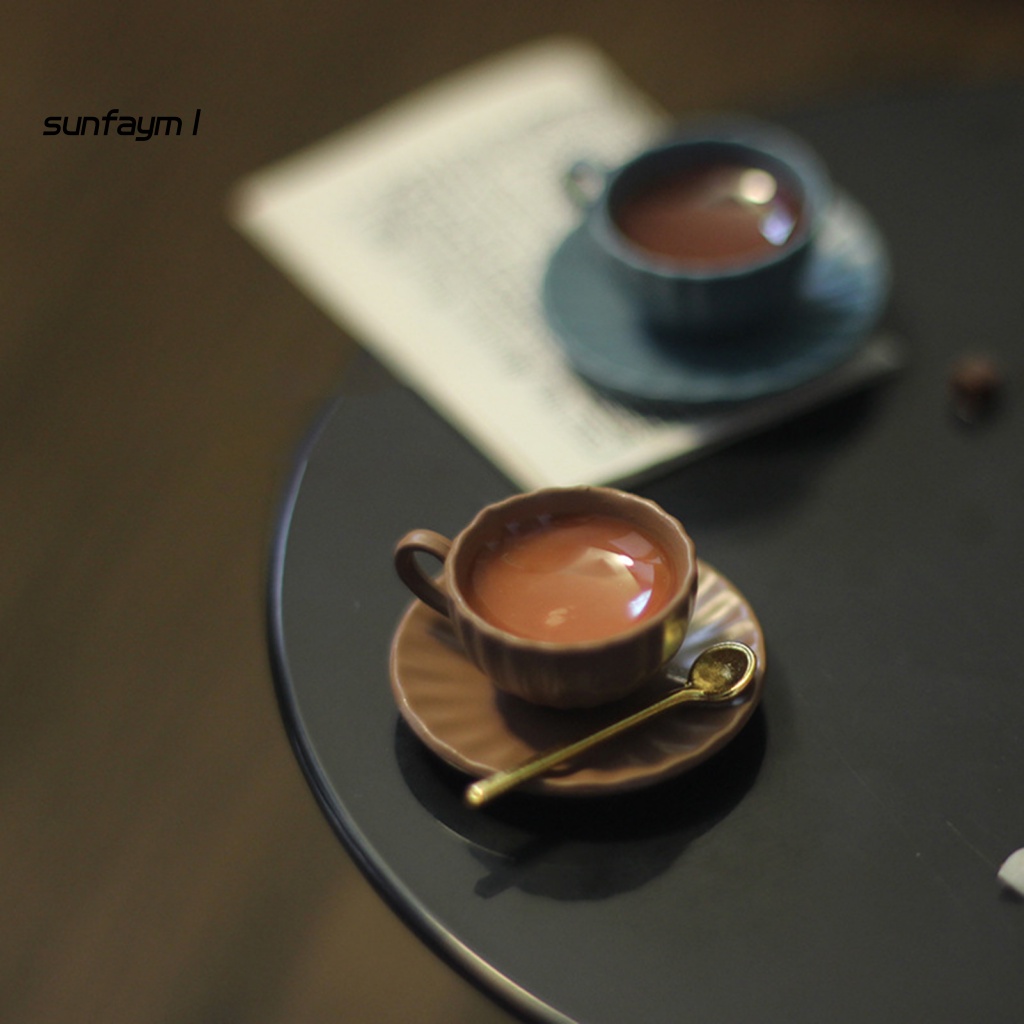 Sunfa 1 Bộ Ấm Uống Trà Đồ Chơi Búp Bê Thu Nhỏ