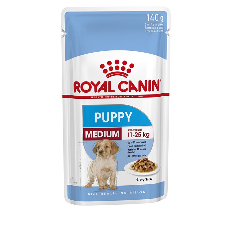 Royal Canin Medium Puppy 140g - Thức ăn cho chó con kích thước trung bình 140g