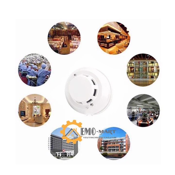 Máy báo khói báo cháy độc lập SA1201 🔥 BH 12 THÁNG 🔥 Tặng kèm Pin 9V - Có nút test kiểm tra