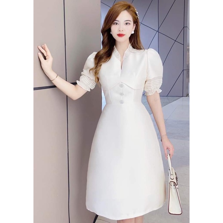 Đầm dự tiệc sang chảnh Tafta cao cấp - HOMI SHOP - Váy thiết kế đủ size tôn dáng chất bền đẹp, chuẩn form - ẢNH THẬT