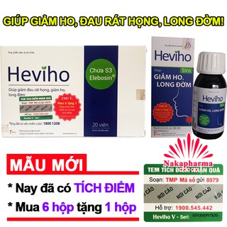 ✅ [6 TẶNG 1] HEVIHO – Giải pháp giúp làm ấm giọng, giảm ho, long đờm, viêm rát họng, viêm amidan