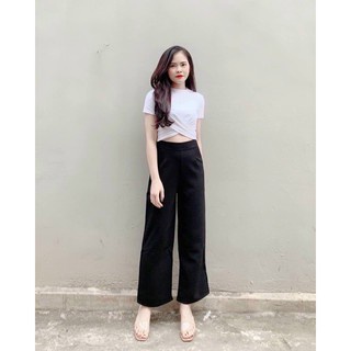 QUẦN ỐNG SUÔNG ĐEN - QUẦN NỮ DÁNG CƠ BẢN