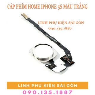CÁP PHÍM HOME IPHONE 5S MÀU TRẮNG