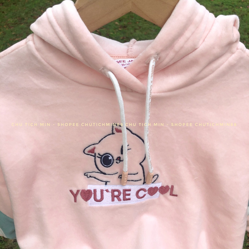 Áo Nỉ Hoodies Bé Gái Gee.Jay Xuất Dư Xịn Áo Dài Tay Mặc Thu Đông Cho Bé Gái 1 Đến 8 Tuổi