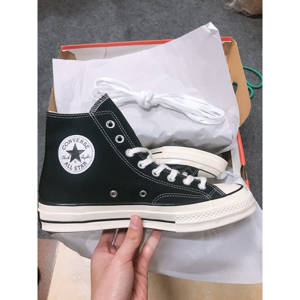 Giày Converse 1970s chính hãng màu đen cổ cao - 162050C