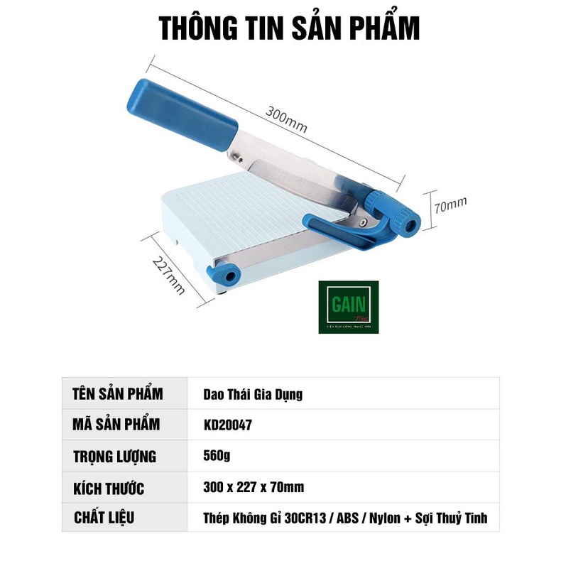 Dao thái đa năng, dao cắt bánh kẹo Nougat, thái rau củ quả, phô mai, KD20047,đổi lỗi 3 năm,BH 5 năm,thép 30CR13