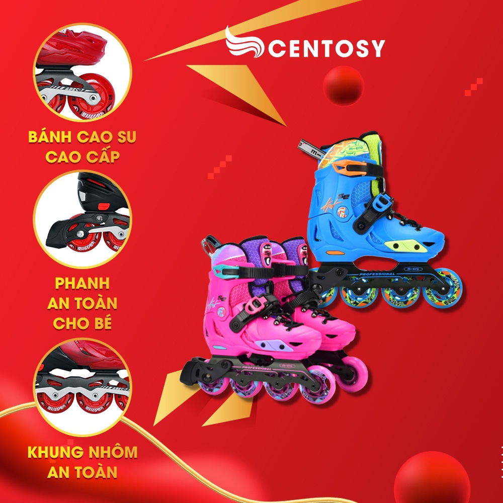 Giày Patin Trẻ Em Cao Cấp - Centosy Micro SE - Form Chắc Chắn, Bánh Chất Lượng