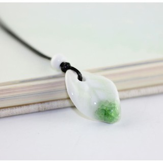 Dây chuyền gốm hình lá